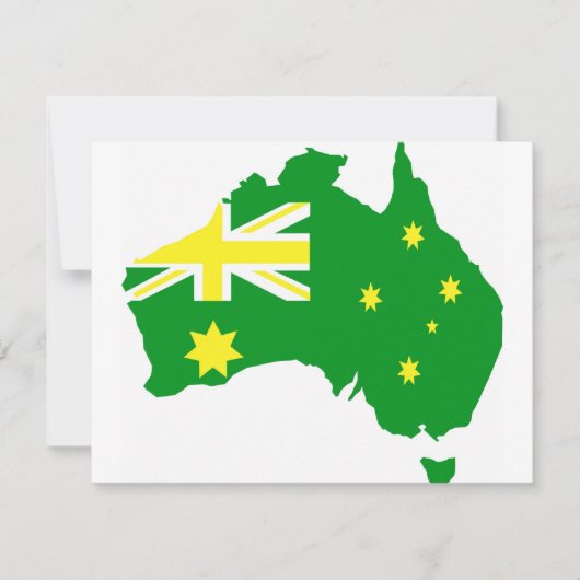 Aussie Flag Map (Front)