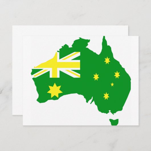 Aussie Flag Map (Front/Back)