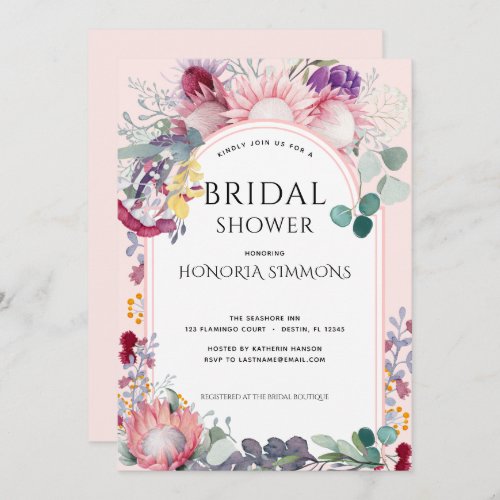 Aussie Flower Bridal Shower Invitation