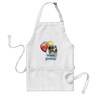 Aussie Happy Birthday Balloons Adult Apron