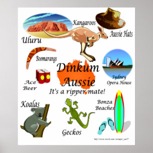 Aussie icons, poster