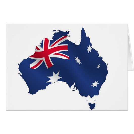 Aussie map flag cards (Front Horizontal)