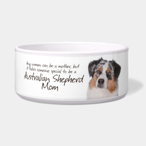 Aussie Mom Dog Bowl