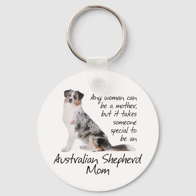 Aussie Mom Keychain (Front)
