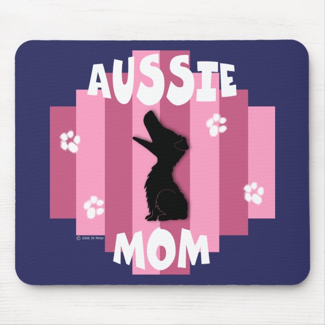 Aussie Mom Mousepad (Front)
