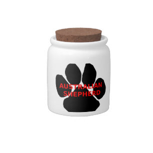 aussie name paw candy jar