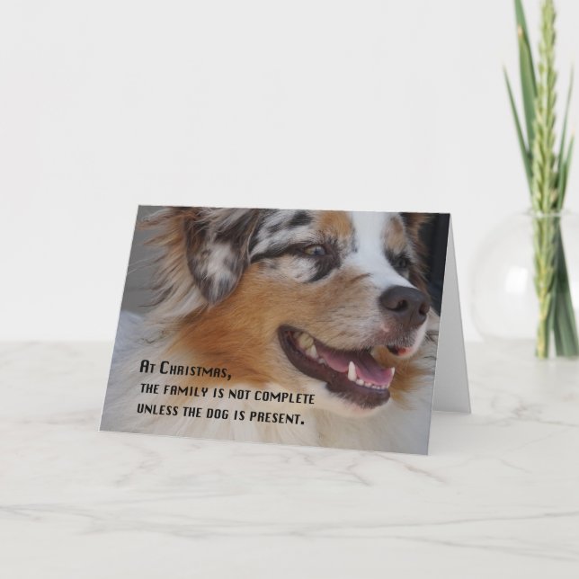 Aussie present holiday card (Front)