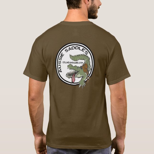 Aussie Saddles Logo Croc T-Shirt (Back)