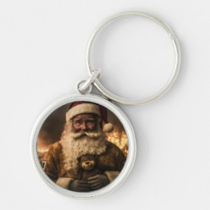 Aussie Santa Bear Keychain