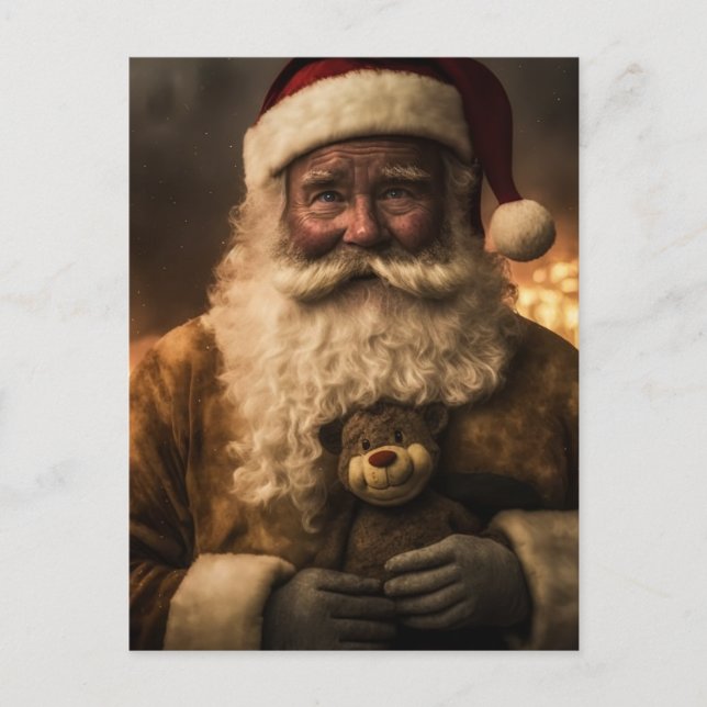 Aussie Santa Bear Postcard (Front)