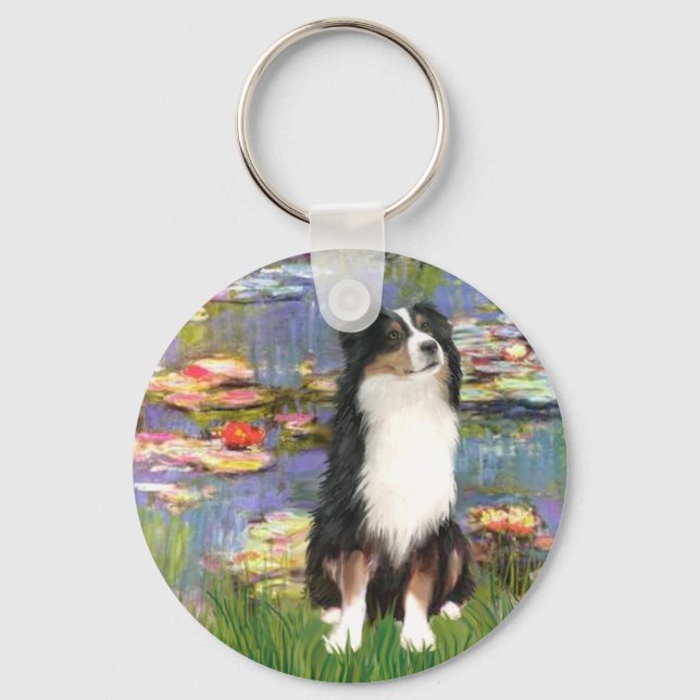 Aussie Shep 2 - Garden Keychain (Front)