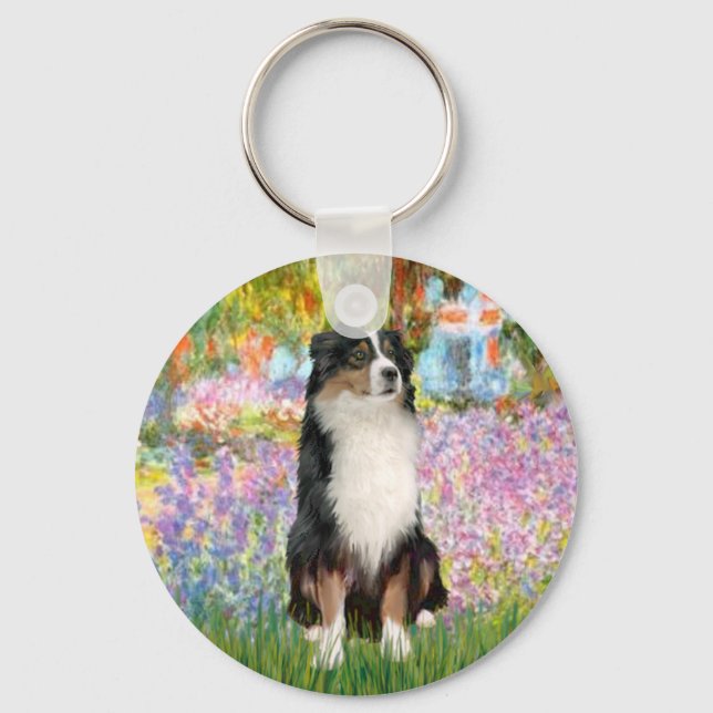 Aussie Shep 2 - Garden Keychain (Front)