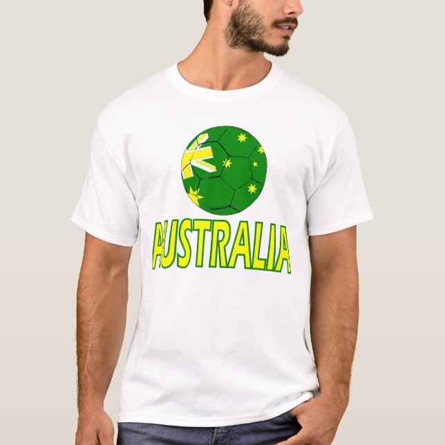 Aussie Soccer ball T-Shirt (Front)