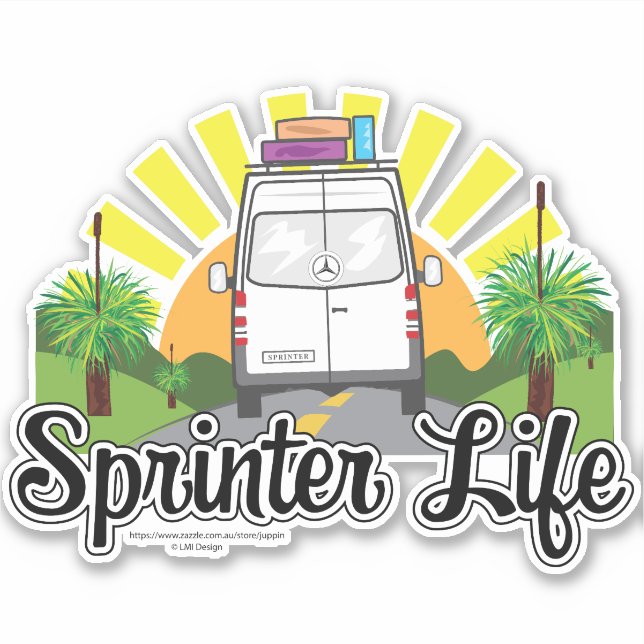 Aussie Sprinter Life Sticker  (Front)