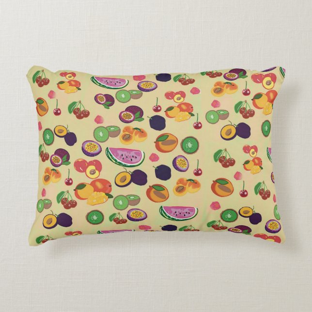 Aussie summer fruits accent pillow (Front)