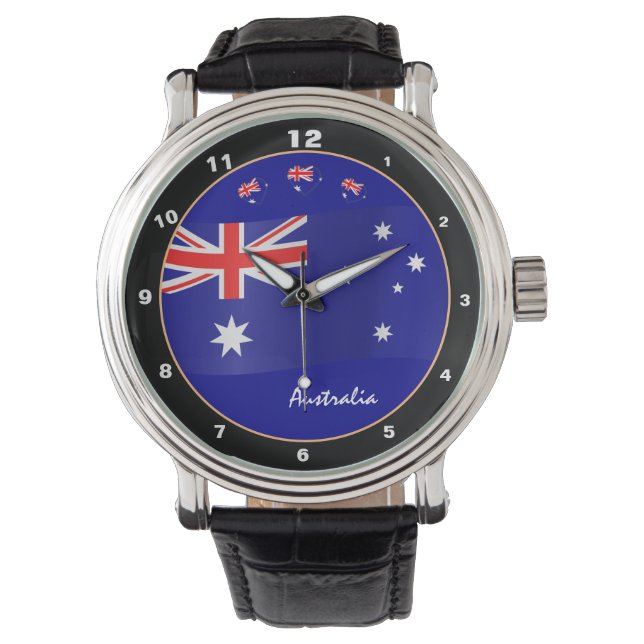 Aussie Time & Australian Flag / Australia Watch (Front)