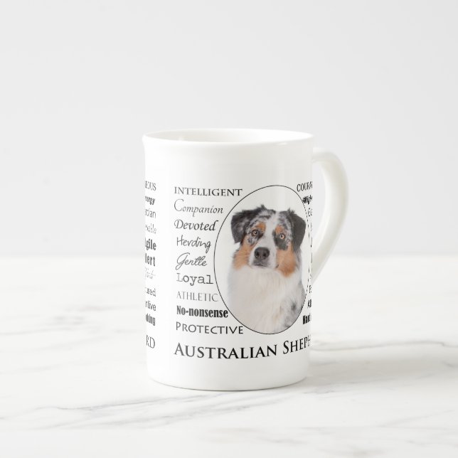 Aussie Traits Bone China Mug (Front Right)