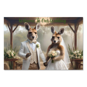 Aussie Weddings Australian Kangaroos Get Hitched, Sign
