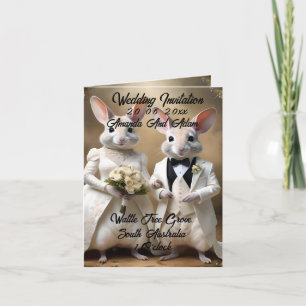 Aussie Weddings The Bilbies Get Married, Wedding Note Card