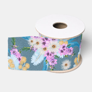 Aussie Wildflower Summer Grosgrain Ribbon