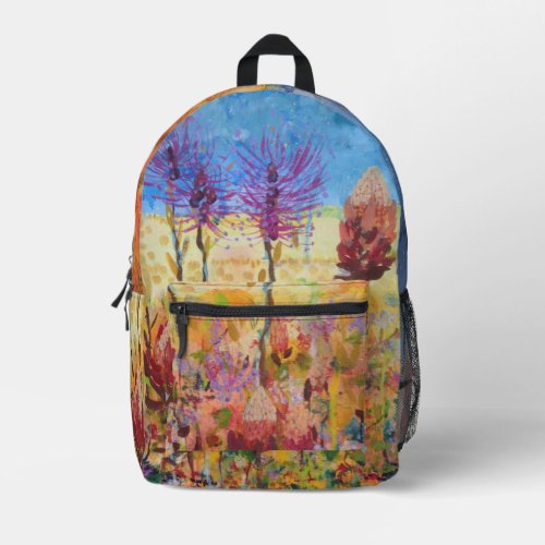 Aussie Wildflowers Printed Backpack
