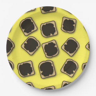 Aussie Yeast Extract on Toast Paper Plates
