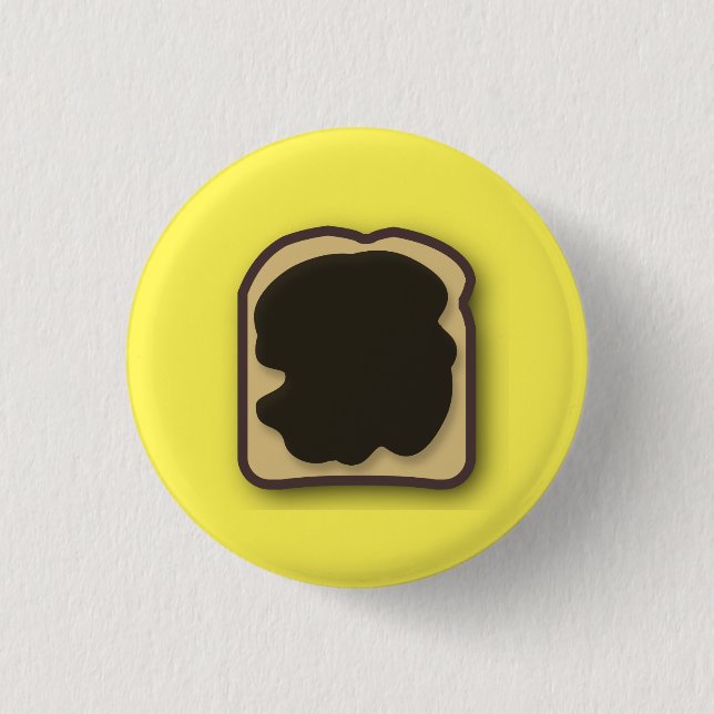Aussie Yeast Extract on Toast Pinback Button (Front)