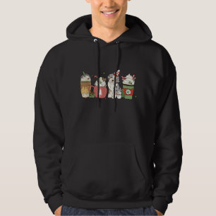 Aussiedoodle Coffee Latte Winter Christmas Dog Mom Hoodie