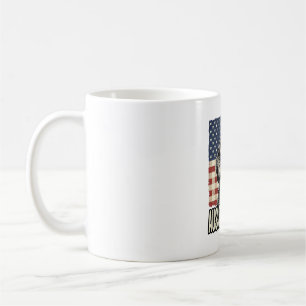 Aussiedoodle Dad Patriotic Vintage Dog Shirt Desig Coffee Mug