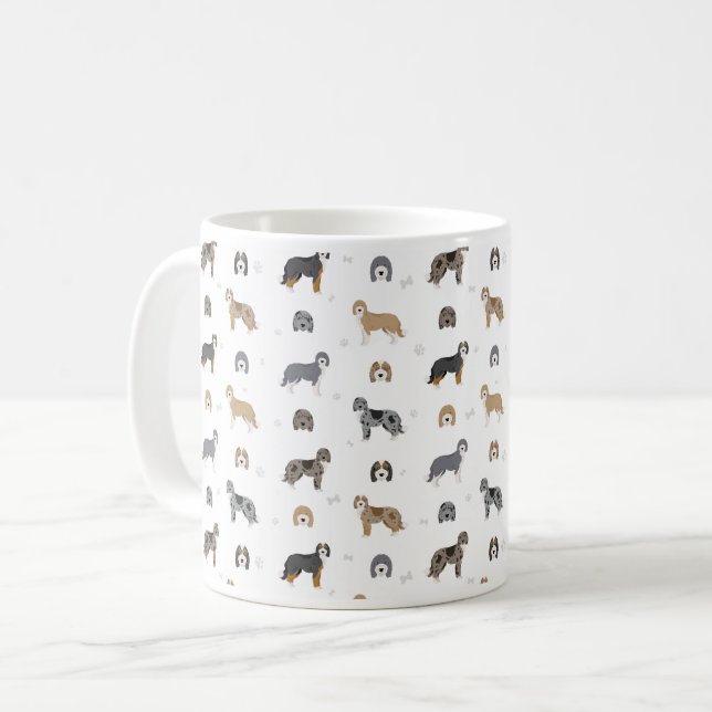 Aussiedoodle dog mix Coffee Mug (Front Left)