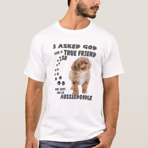Aussiedoodle Quote Mom, Aussiepoo Dad, Cute Aussie T-Shirt