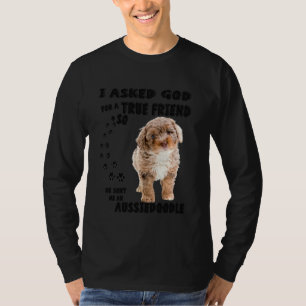Aussiedoodle Quote Mom Aussiepoo Dad Cute Aussiepo T-Shirt