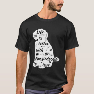 Aussiedoodle Shirt Design For Aussiedoodle Dog Lov