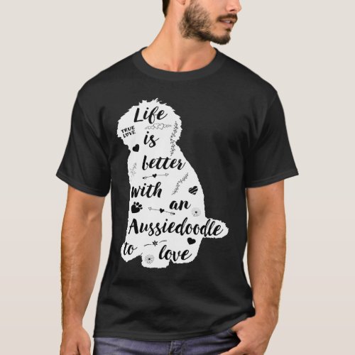 Aussiedoodle Shirt Design For Aussiedoodle Dog Lov