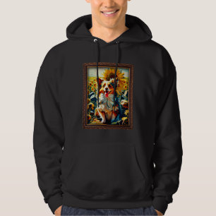 Aussiepom Painting Sunflower Flower Mom Women Flor Hoodie