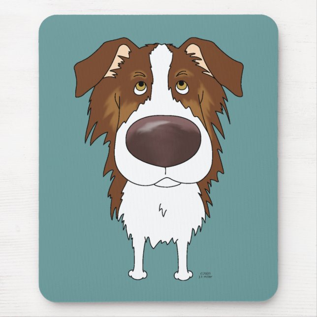 Aussies - Big Nose and Butt Mouse Pad (Front)