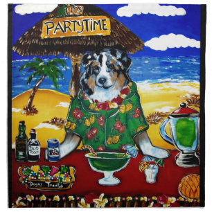 AUSTALIAN SHEPHERD CLOTH NAPKIN