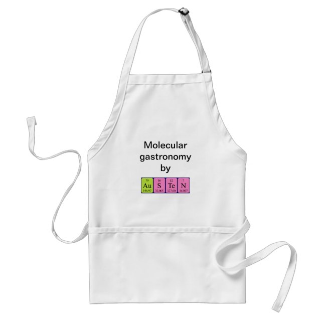 Austen periodic table name apron (Front)