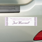 Austen Wedding Bumper Sticker (On Car)