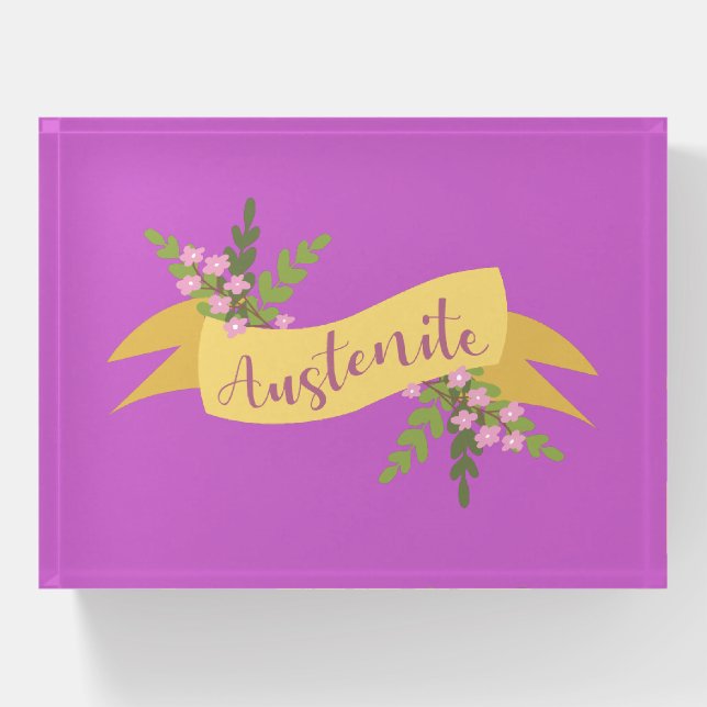 Austenite I Paperweight (Front)