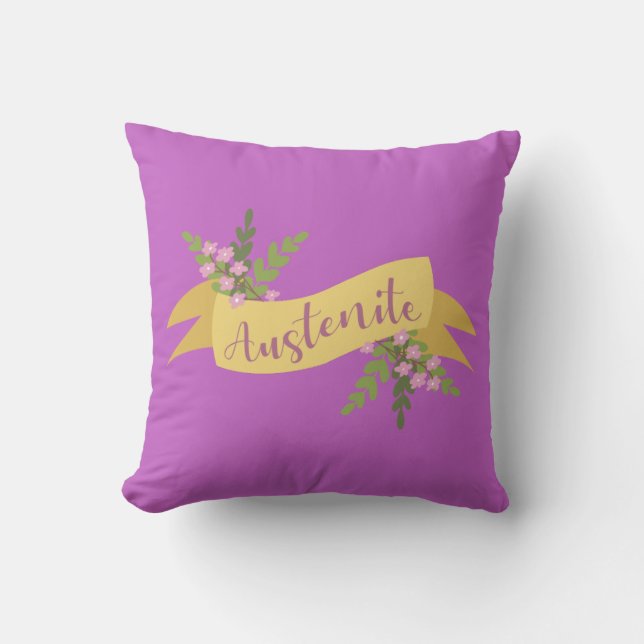 Austenite I Throw Pillow (Front)