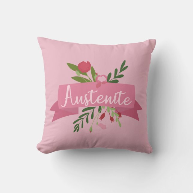 Austenite II Throw Pillow (Front)