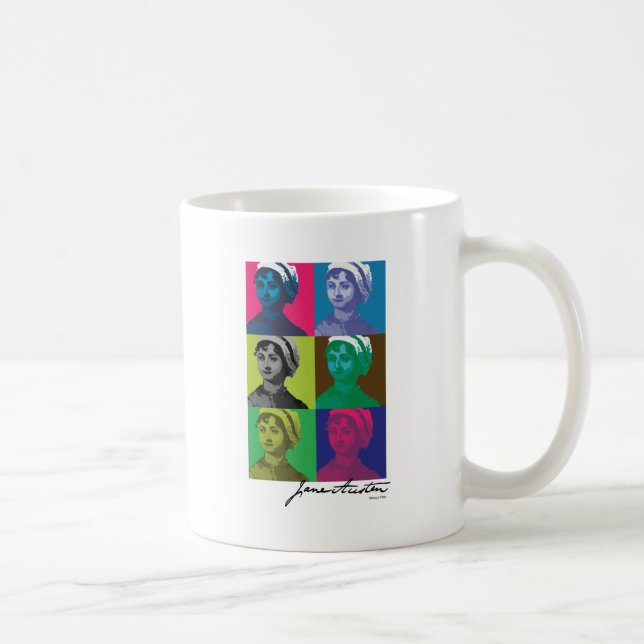 AustenPop -- Jane Austen style Coffee Mug (Right)