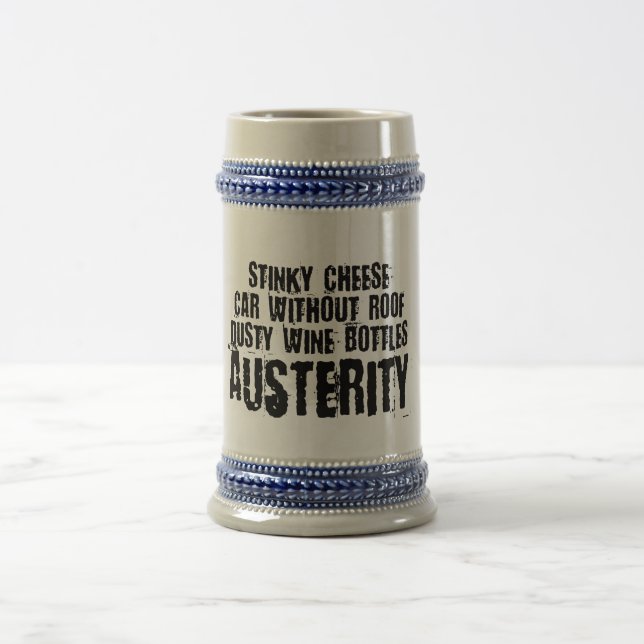 Austerity - Spartan Lifestyle Beer Stein (Center)