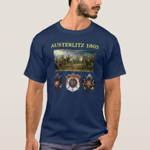 Austerlitz coat of arms with battle map T-Shirt