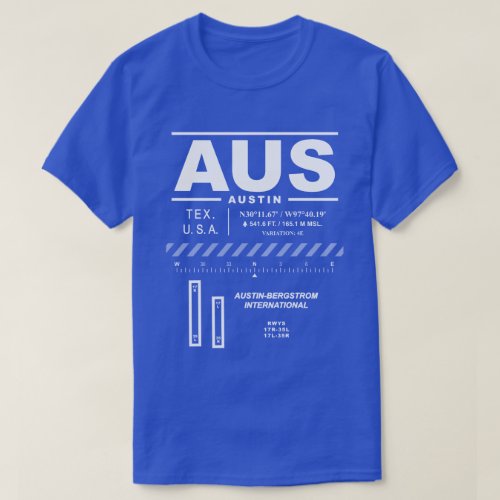 Austin_Bergstrom International Airport AUS T_Shirt