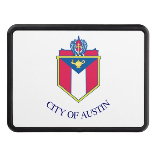 Austin city flag hitch cover
