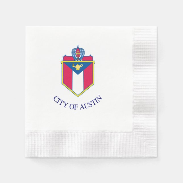 Austin city flag napkins (Front)
