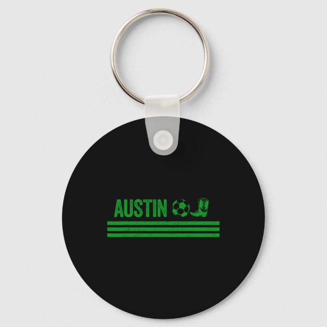 Austin Cowboy Boot Footll Club  Keychain (Front)