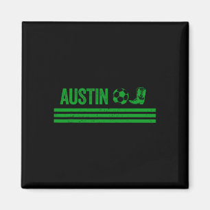 Austin Cowboy Boot Footll Club Magnet